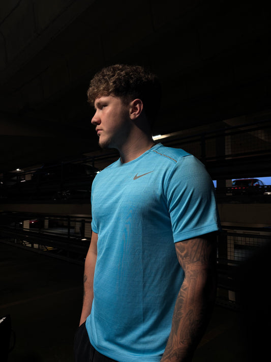 NIKE MILER 1.0 BALTIC BLUE T-SHIRT
