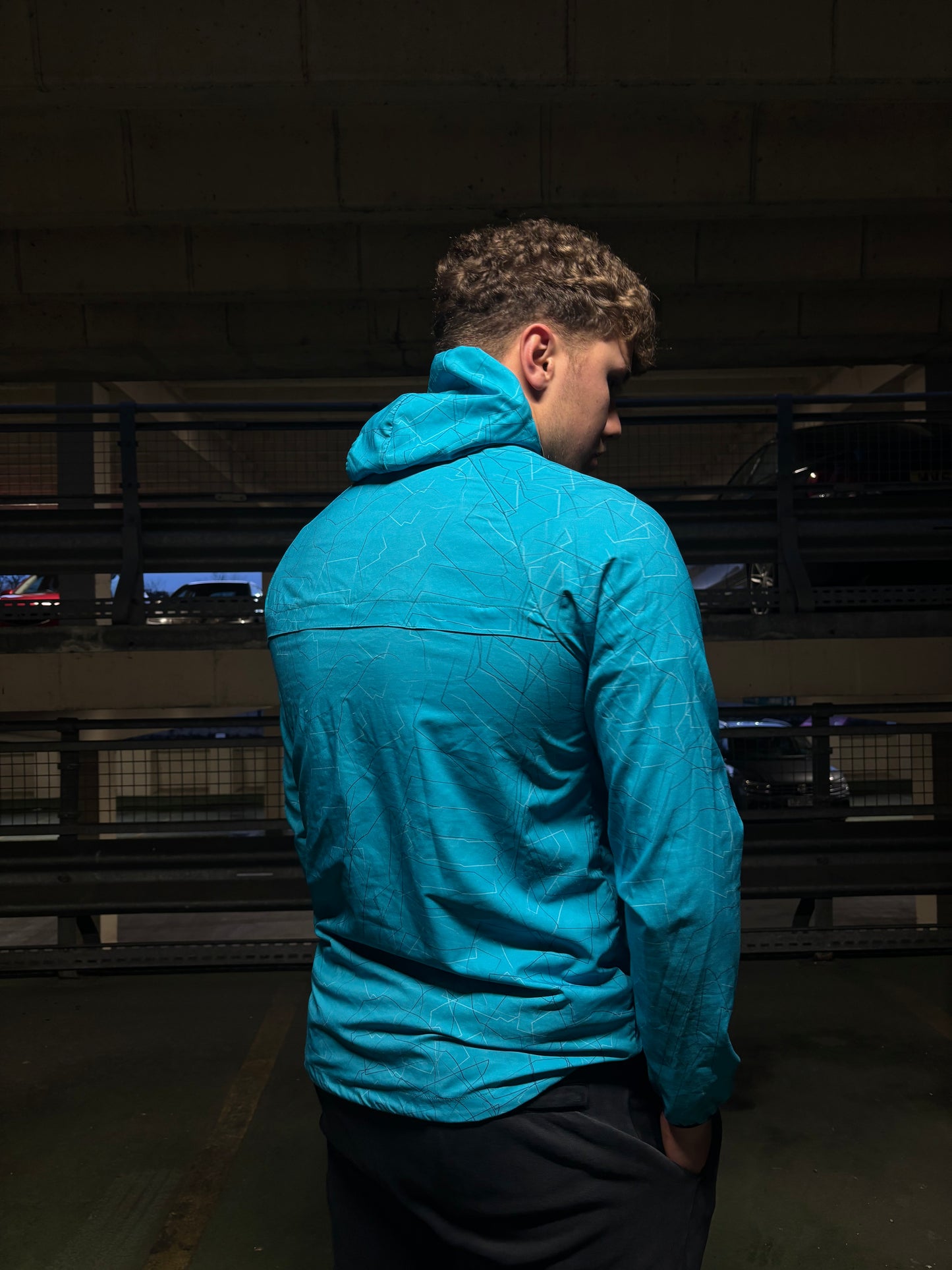 Nike Geometric Blue Windbreaker (S)