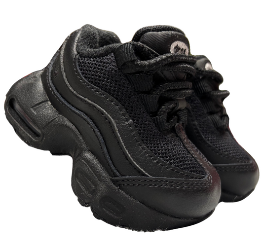 Nike Airmax 95 Triple Black Preschool (uk1.5)